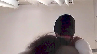 Blindfolded and Gagged MILF Gets Fucked in the Pussy and Mouth