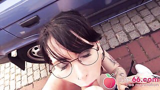 POV Pickups featuring Lou Nesbit's outside sex