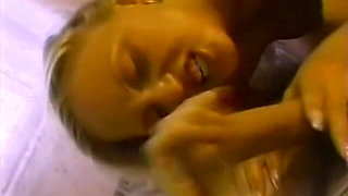 Blonde Violet Gives a Noisy Blowjob