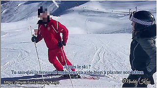 Maddy Keys And Her Friend Offer Sex To A Real Snow Ski Teacher During A Provate Lesson