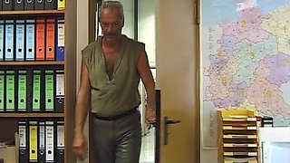 Tattooed Brunette MILF Cuffed for Boot Domination