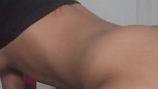 Petite Baddie Gives Footjob and Gets Creampied