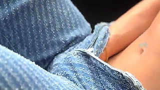 Horny Colombian Beauty Masturbating on the Back of My Truck!