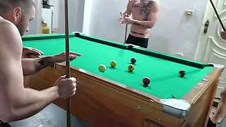 Me, Carmona, Opaido Carmona and Viking De Taubat Started a Game of Pool Naked