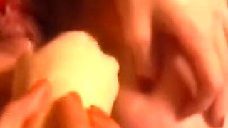 Lesbians Have Fun with a Dildo