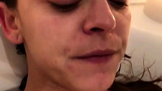 Chubby Brunette Big Boobs Dildo Masturbation