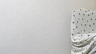 Short Student Uniform, Mini Skirt, Thong Panties and Socks, Skinny and Big Ass Serious Japanese Girl Cleaning Apartment