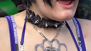 Big Tit Goth Slut Lets You Enjoy Their Dentures and Gums JOI