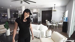 Exotic Asian girlfriend Emerald Loves fucks with a black lover