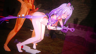 Honkai Star Rail - Castorice Rough Sex with Adult Toys Gangbang, Creampie & Squirting 3D Hentai Sex Animation