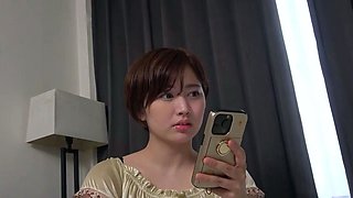 Asian japanese amateur has deep throat