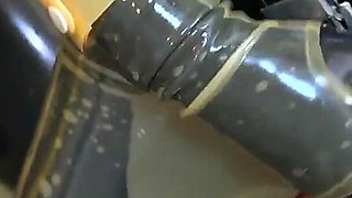 Mistressae & Miss Lilly: Latex Bedroom Foursome Edging Session