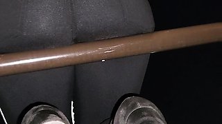 Real amateur couple outdoor ass fuck and anal creampie in hd