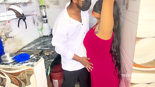 Blindfolded Hot Indian Wife Kitchen Sex with Husband Hardcore Blindfold Fucking Hindi Video