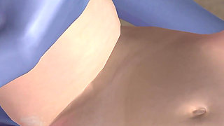 Animated 3D Lesbian Porn - Young Woman and Blue Elf Woman Rubbing Pussies on Floor