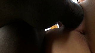 Young brunette desires to be fucked in cunt by dudes BBC