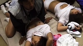 Group sex hardcore double blowjob swallowing cum