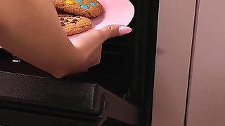 Fuck Machine Pink in the Kitchen