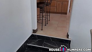 Two hot realtors glob to knees & share explosion... then hear bad news twist