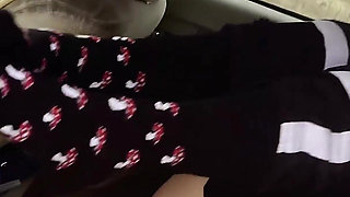 Horny Teen Couple Fucks in the Car