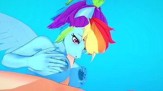 Rainbow Dash Gives Blowjob in POV - My Little Pony Friendship Is Magic Hentai Parody