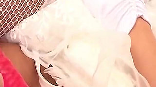 Asian Tight Pussy Scene-3_japanese Girl Dressed as a Bride Fucked with Dildos and Cocks in a Threesome