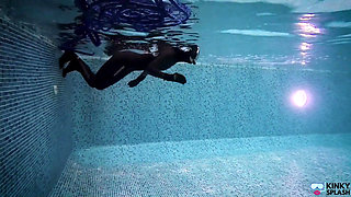 Underwater Giantess Hunts & Claims Her Tiny Prey