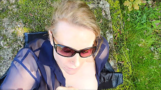 Outdoor Facial and Oral Cum