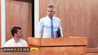 Brazzers - kylie rocket takes justice into her own hands & bangs mick right in the courtroom