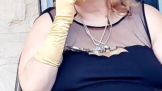 Bat Girl Is Taking a Smoke Break in Her