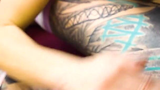 Two Slim Cuties Get Fucked by a Serviceman with Fat Cock