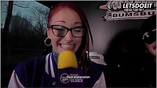 Tattooed Redhead With Dreadlocks Picked Up In A Van... What Happens Next