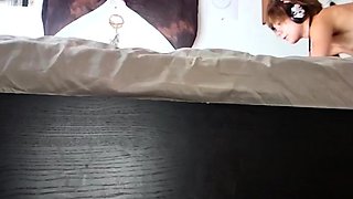 Amateur real small titted party teen slammed in gym class