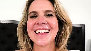 Megan The Blonde Beauty Enjoyed Big Cums So Much Fun With