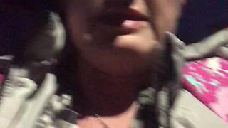 Got My Tits Out to Try and Cool Down Whilst Walking at Night