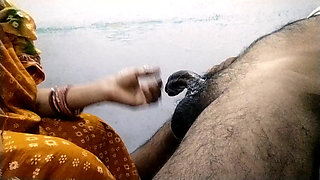 Aunty Doing Sloppy Blowjob and Eat Cum