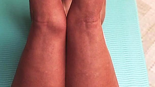 MILF Ariana - Repays Her Stepson's Yoga Lesson by Sucking His Cock and Swallowing Every Drop