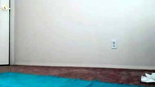 Sara X Mills Blue Leotard Workout Video