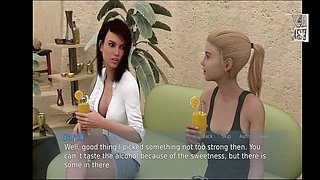 Uncensored ecchi fun with big natural tits and cartoon pleasures at the beach