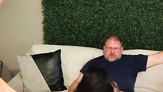 Cuckquean Selfie - Wife Watches and Films Herself Being Cucked by Younger 4'10" Thick Latina