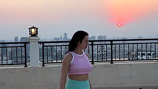 Boobs Flashing and Pee Through Shorts Outdoor