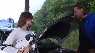 Holly Banks get fucked outside: Blowjob, Doggy  Cowgirl Porn