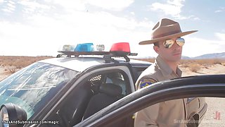 Sheriff anal bangs two students