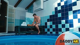 Daddy4k. naughty brazilian gf wants to try daddy's sausage