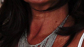 Naughty nylon Milf Amanda Moreno - solo, erotica