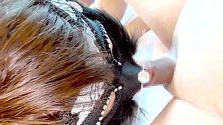 Mayu No60, Mask, Lewd Lines, White-eyed Orgasm, Anal Licking, Deepthroat, Squirting