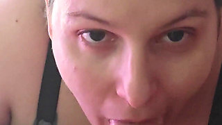 First Full Face Reveal - Real Amateur Couple Passionate Sex with Messy Deepthroat, Squirting Orgasms & Creampie