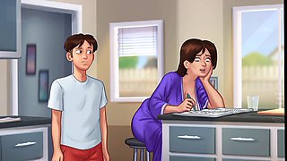 Stepmom investigation in summertime saga gameplay session