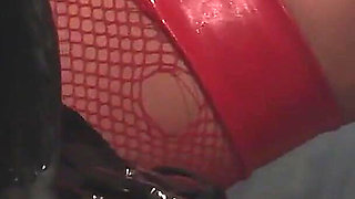 Jasmine Black a big engaged slut with firm and velvety breasts enjoys while holding a hard cock in her pussy