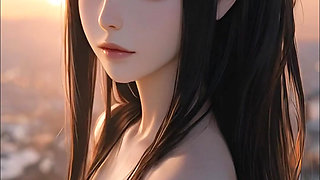 SFW Hinata From naruto bikini show and latex dance